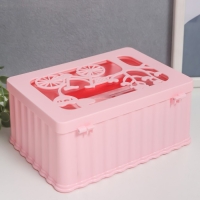 Шкатулка музыкальная механическая "Велопрогулка" розовая 12,5х17,5х8 см Шкатулка музыкальная механическая "Велопрогулка" розовая 12,5х17,5х8 см