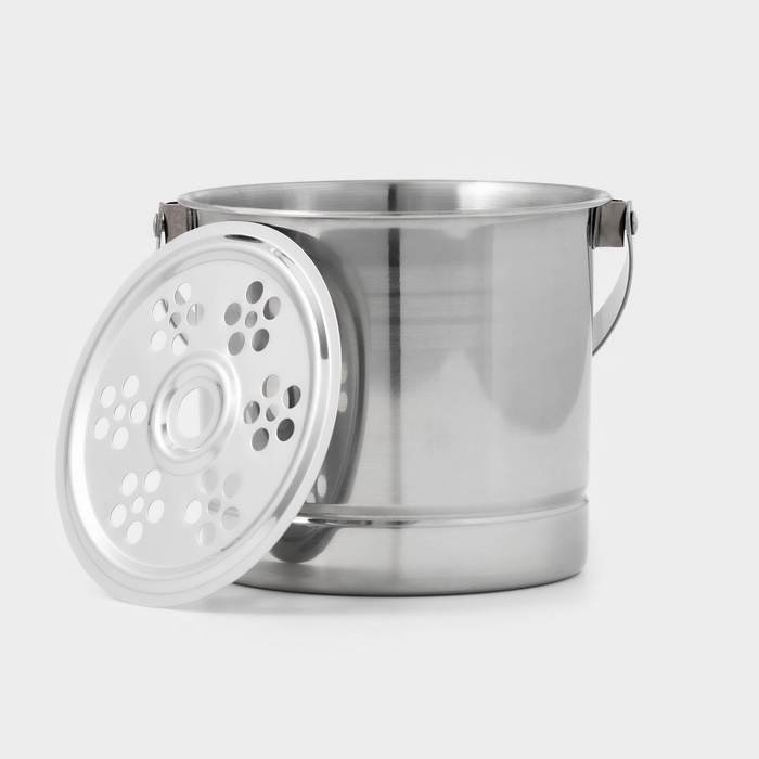 Ведро для льда из нержавеющей стали, 1,3 л, 14,5×12,5 см Ведро для льда из нержавеющей стали, 1,3 л, 14,5×12,5 см
