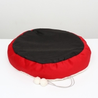 Лежанка "Снежок", 56 х 46 х 13 см, красный Лежанка "Снежок", 56 х 46 х 13 см, красный