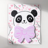 Магнит с блоком для записей "Панда с бантом" 12,5х15,7 см Магнит с блоком для записей "Панда с бантом" 12,5х15,7 см