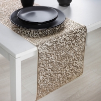 Дорожка на стол Доляна &laquo;Манифик&raquo;, 30&times;150 см, цвет золотой