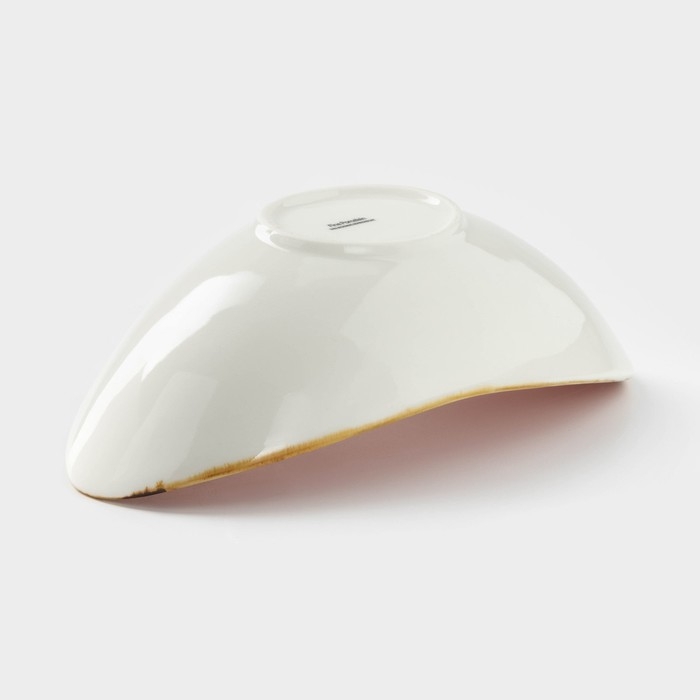 Салатник керамический &laquo;Сапфир&raquo;, 25&times;13&times;8,5 см, цвет оранжевый