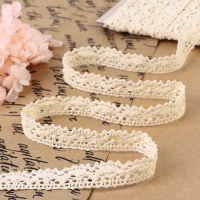 Кружево вязаное, 15 мм &times; 15 &plusmn; 1 м, цвет бежевый