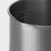 Ковш из нержавеющей стали &laquo;Базис&raquo;, 1,2 л, d=16 см, с мерной шкалой, металлическая ручка