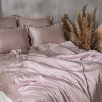 Простыня на резинке SL Home Tencel 200*200+30 см , цв. пудра Простыня на резинке SL Home Tencel 200*200+30 см , цв. пудра