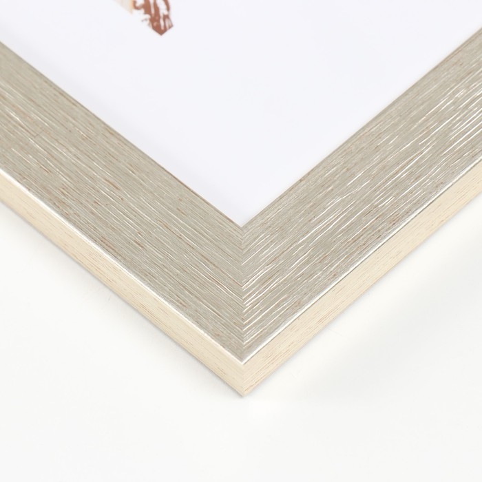 Фоторамка пластик МИРАМ 20х30 см, 651622 серебро (пластиковый экран)