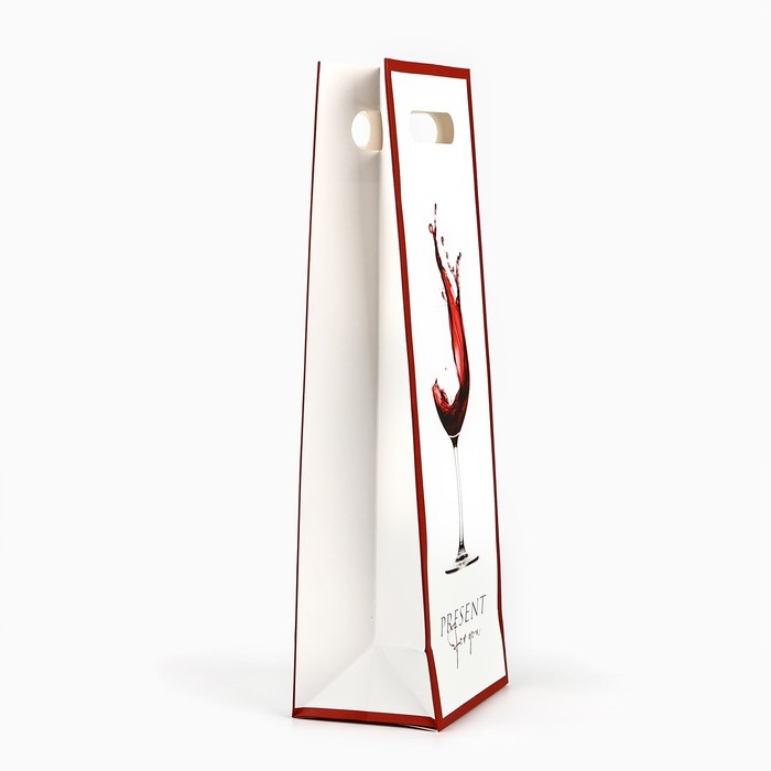 Пакет под бутылку &laquo;Бокал&raquo;, 13 х 10 х 36 см