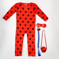 Карнавальный набор &laquo;Божья коровка&raquo;: комбинезон, маска, коса, сумка, рост 110-122 см