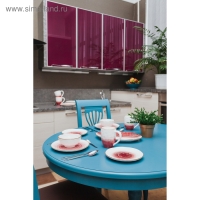 Тарелка фарфоровая Доляна &laquo;Космос&raquo;, d=18,5 см, цвет красный