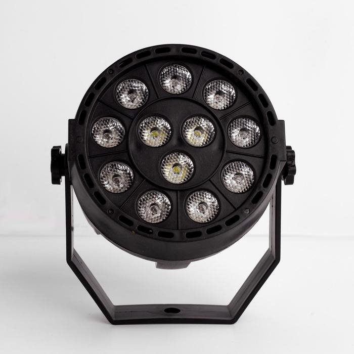 Прожектор для сцены 12 Вт, DMX-управление, свечение RGBW, 220 В Прожектор для сцены 12 Вт, DMX-управление, свечение RGBW, 220 В