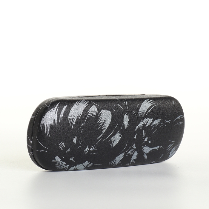 Футляр для очков на хлопушке, длина 16 см, цвет чёрный Футляр для очков на хлопушке, длина 16 см, цвет чёрный