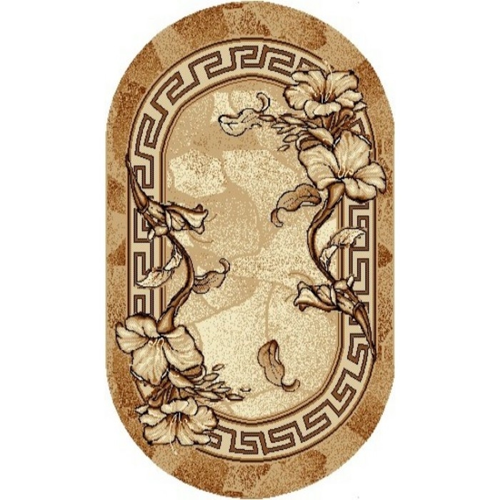 Ковёр &laquo;Мокко&raquo; овальный 150х205 см, 100% полипропилен, джут