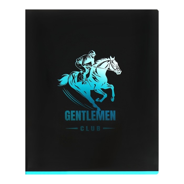 Тетрадь 48 листов в клетку Тетрадь 48 листов в клетку "Джентльмены", обложка мелованный картон, металлизация, МИКС