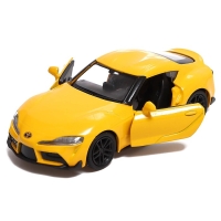 Машина металлическая TOYOTA SUPRA, 1:32, открываются двери, инерция, цвет жёлтый Машина металлическая TOYOTA SUPRA, 1:32, открываются двери, инерция, цвет жёлтый