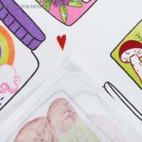 Полотенце кухонное &laquo;Любовь, теплота&raquo;, нежность 34*60 см