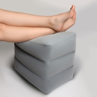 Подушка надувная, 40 &times; 30 &times; 45 см, в чехле, цвет серый