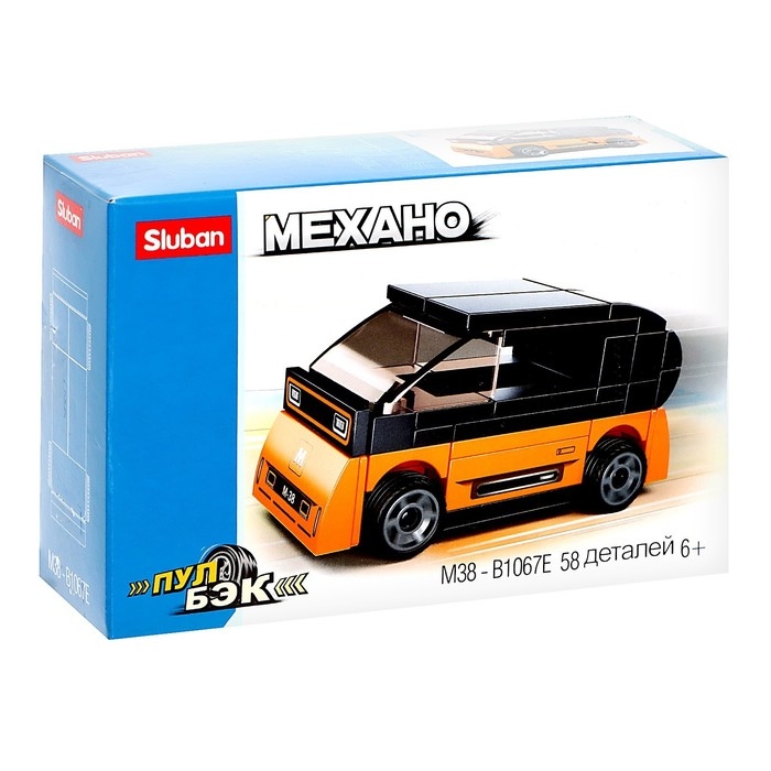 Конструктор Механо &laquo;Минивен&raquo;, инерция, 58 деталей