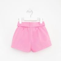 Шорты для девочки с поясом KAFTAN, размер 32 (110-116), цвет ярко-розовый