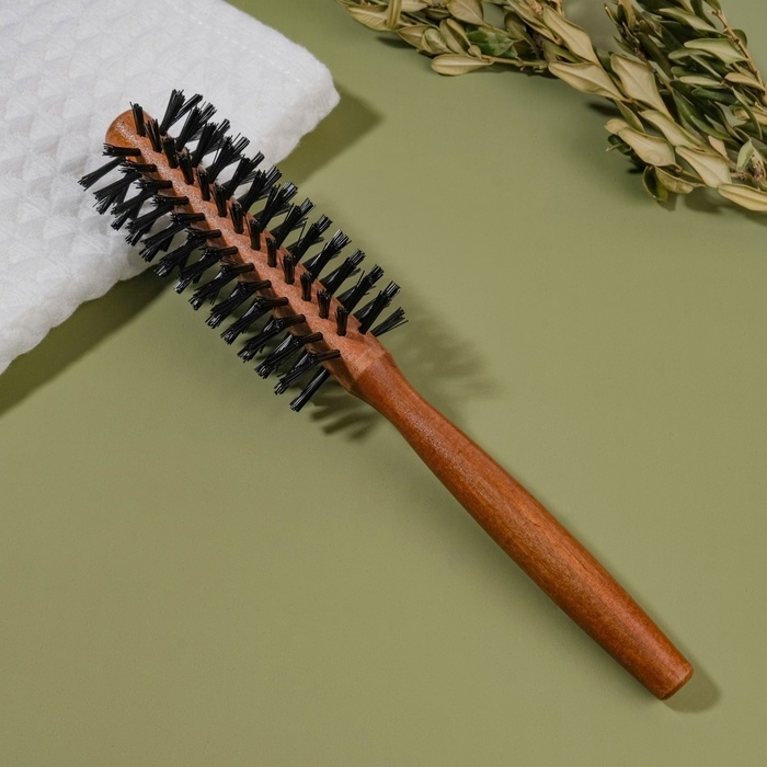 Брашинг «Натурель», d = 1,5/4,5 × 22 см, искусственная щетина, цвет «тёмное дерево» Брашинг «Натурель», d = 1,5/4,5 × 22 см, искусственная щетина, цвет «тёмное дерево»