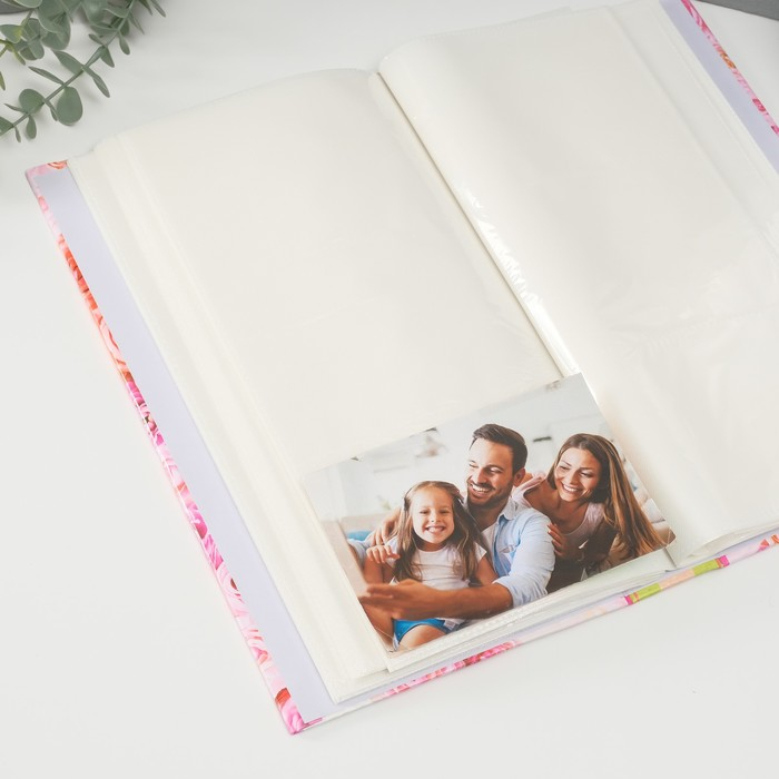 Фотоальбом на 300 фото 10х15 см "Лучшие моменты. Пионы" 33,5х17,5 см