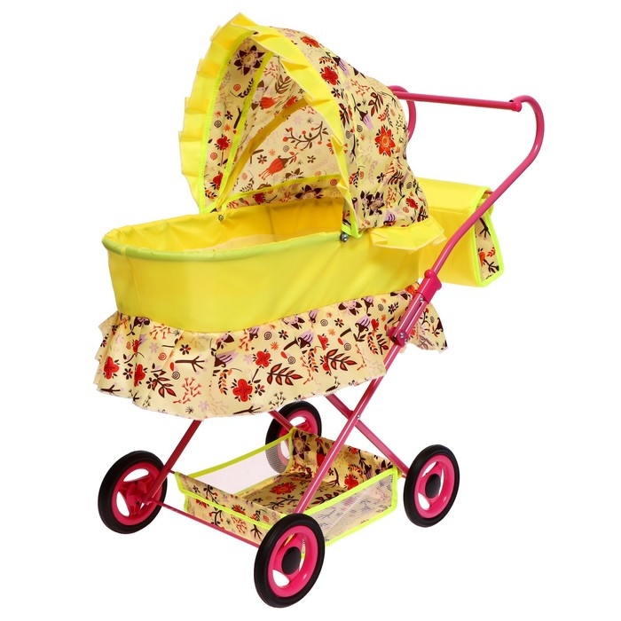 Коляска кукольная №11, цвета МИКС Коляска кукольная №11, цвета МИКС