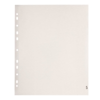 Набор разделителей листов А4+ Office-2000, цифровой 1-5, цветные, пластик 140 мкм Набор разделителей листов А4+ Office-2000, цифровой 1-5, цветные, пластик 140 мкм