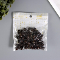 Бусины для творчества дерево "Кофе" набор 30 гр 1х1 см