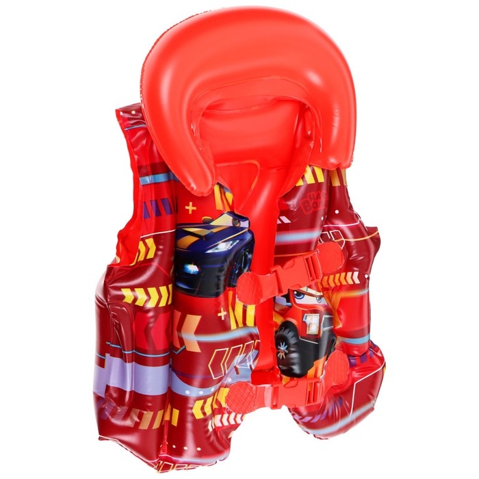 Жилет надувной &laquo;На волне: Машинки&raquo;, детский, 51 х 46 см