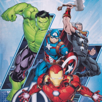 Постельное бельё 1,5 сп &laquo;Мстители&raquo;, 143х215 см, 150х214 см, 50х70 см -1 шт.