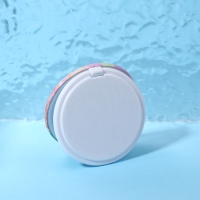 Зеркало складное «Цветы», d = 7,5 см, цвет розовый Зеркало складное «Цветы», d = 7,5 см, цвет розовый