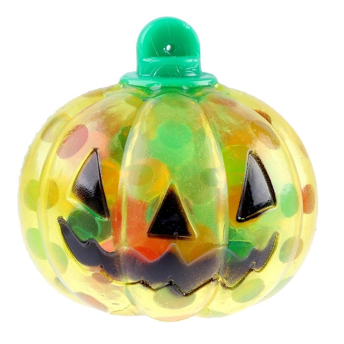 Хэллоуин. Антистресс сквиш мялка «Тыковка» с наклейками, с гидрогелем,цвета МИКС Хэллоуин. Антистресс сквиш мялка «Тыковка» с наклейками, с гидрогелем,цвета МИКС