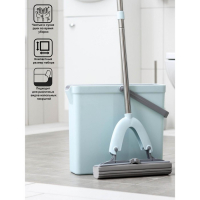 Швабра с отжимом и ведро Raccoon: швабра ПВА, ведро для полоскания 11 л Швабра с отжимом и ведро Raccoon: швабра ПВА, ведро для полоскания 11 л