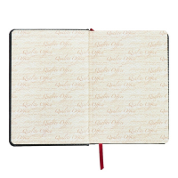 Ежедневник недатированный А5+, 136 листов Sidney Nebraska, твёрдая обложка, искусственная кожа, серебряный срез, чёрный