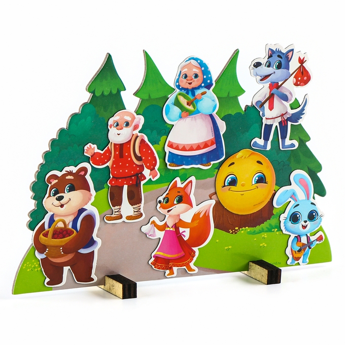 Набор развивающих магнитов. Театр по мотивам русской народной сказки «Колобок» Набор развивающих магнитов. Театр по мотивам русской народной сказки «Колобок»