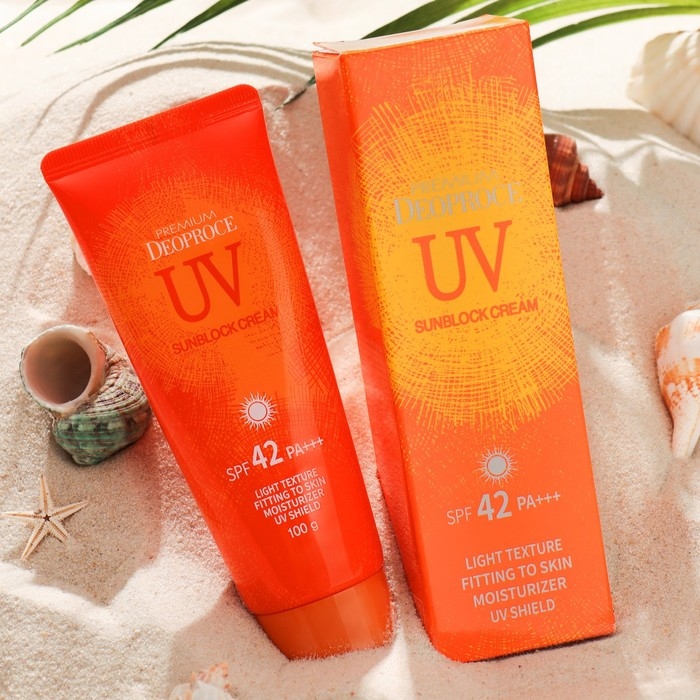 Солнцезащитный крем,Deoproce Premium UV Sun Block Cream SPF42 PA, 100 гр Солнцезащитный крем,Deoproce Premium UV Sun Block Cream SPF42 PA, 100 гр