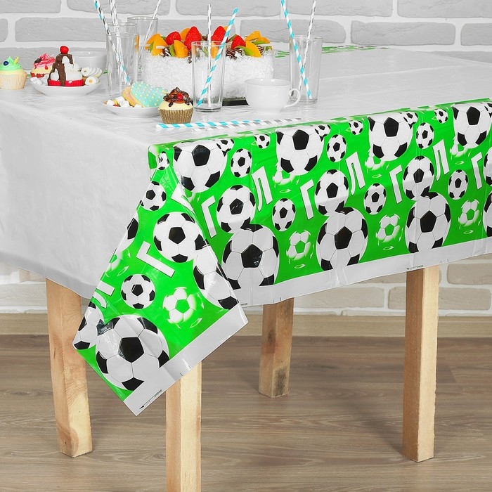 Скатерть одноразовая &laquo;ГОЛ!&raquo;, 180х137 см