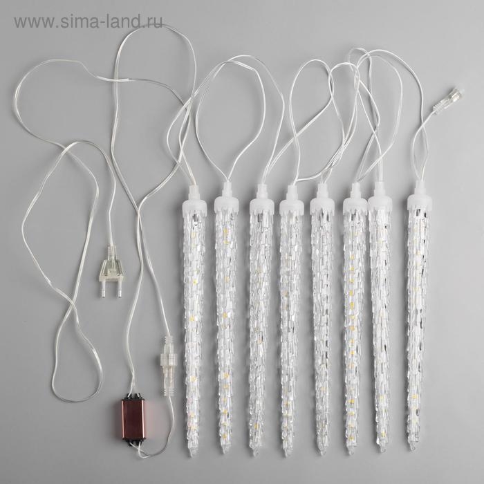 Гирлянда «Сосульки рифленые» 2.5 × 0.3 м, IP65, прозрачная нить, 192 LED, свечение мульти с эффектом стекания, 12 В Гирлянда «Сосульки рифленые» 2.5 × 0.3 м, IP65, прозрачная нить, 192 LED, свечение мульти с эффектом стекания, 12 В