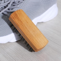 Щётка для обуви, 10,2&times;3,5 см, 59 пучков, натуральный волос