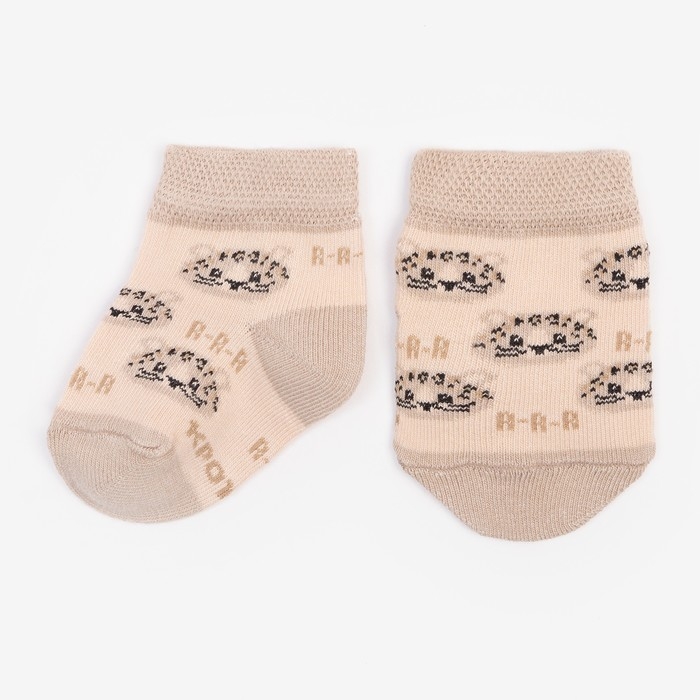 Набор носков Крошка Я «Леопард», 2 пары, 12-14 см Набор носков Крошка Я «Леопард», 2 пары, 12-14 см