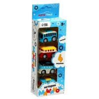 Набор машинок «Истории машинок», в наборе 4 шт, МИКС Набор машинок «Истории машинок», в наборе 4 шт, МИКС