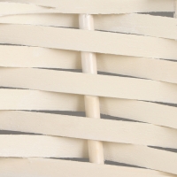 Набор корзин плетеных, 47х39х17/43, 40х32х15/38, 33х25х13/33 см, 3 шт, белый, ива