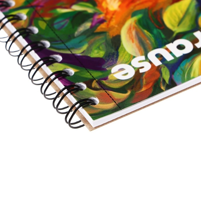 Альбом для рисования А4, 20 листов, блок 120 г/м&sup2;, на спирали, Erich Krause "Попугай", 100% белизна, перфорация на отрыв, твердая подложка