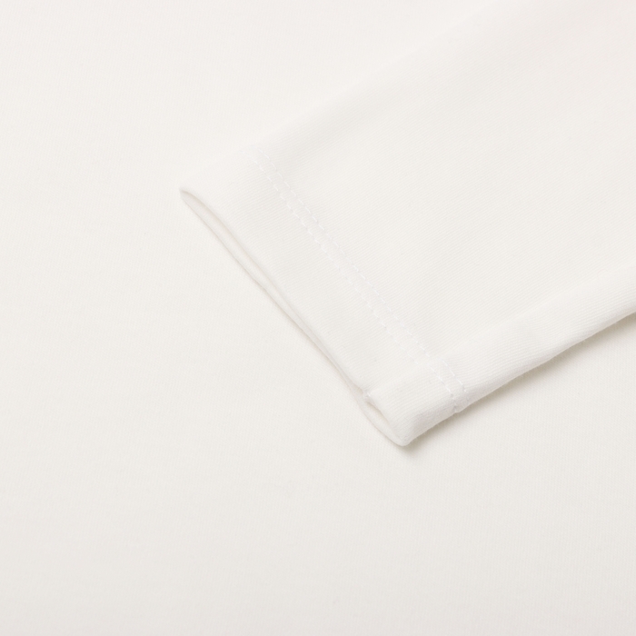 Джемпер для девочки школьный, цвет молочный, рост 122 см