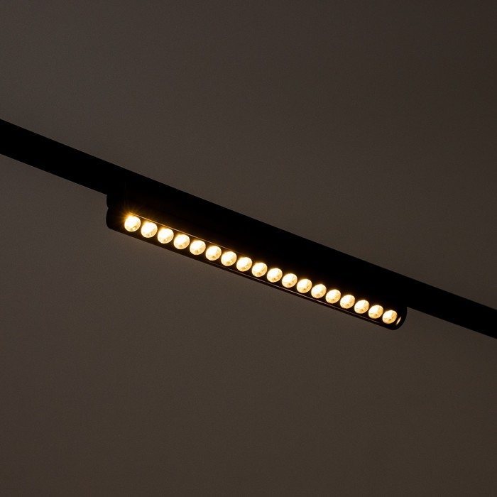 Светильник трековый SLIM Светильник трековый SLIM "Книжка-33" LED 18Вт 3000K-6000К 48V CRI90 черный 3,2х3,8х33,6см