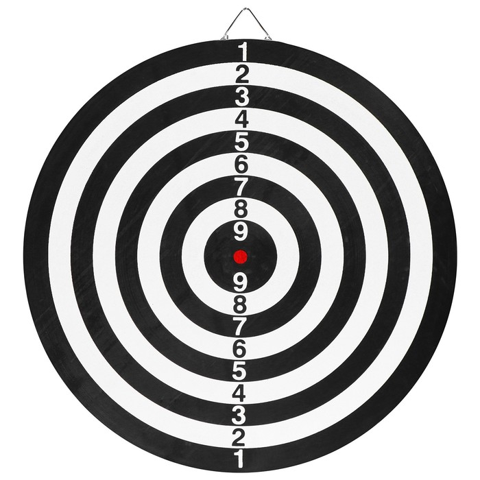 Дартс ONLYTOP, мишень диаметром 36 см, 6 дротиков