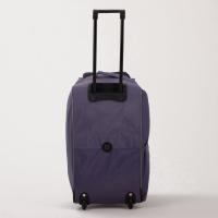 Сумка дорожная на колёсах, отдел на молнии, с увеличением, 2 наружных кармана, длинный ремень, цвет серый Сумка дорожная на колёсах, отдел на молнии, с увеличением, 2 наружных кармана, длинный ремень, цвет серый