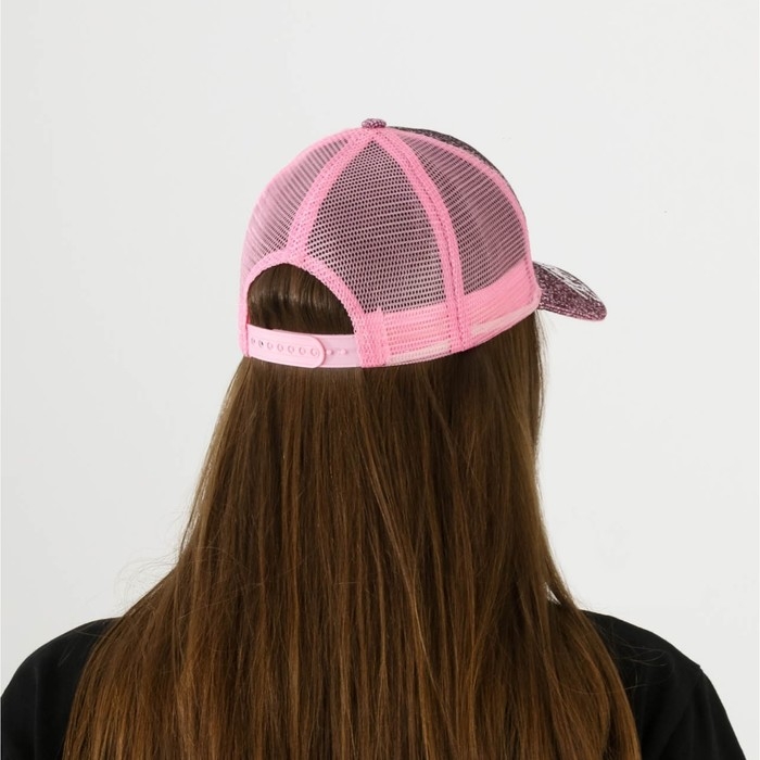 Кепка женская со стразами Time to Glow, цвет розовый, р-р 56 Кепка женская со стразами Time to Glow, цвет розовый, р-р 56