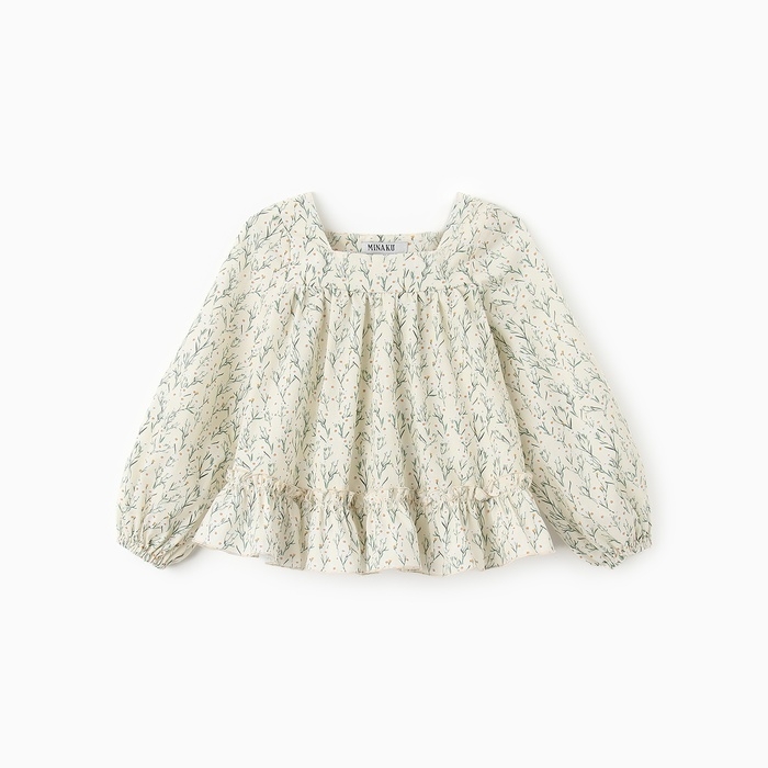 Блузка для девочки MINAKU «Ромашки», цвет молочный, рост 134 см Блузка для девочки MINAKU «Ромашки», цвет молочный, рост 134 см