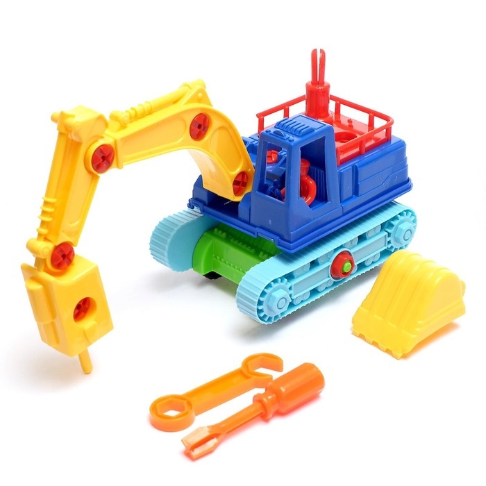 Конструктор Машина &laquo;Экскаватор&raquo;, 33 детали, МИКС