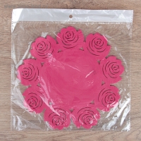 Подставка под горячее «Летний домик», d=19 см, цвет фиолетовый Подставка под горячее «Летний домик», d=19 см, цвет фиолетовый